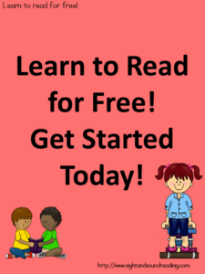 Learn to read free!: Directions on how to get started on our free 120 day reading program.