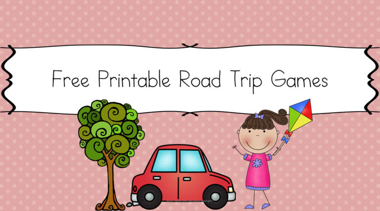 Printable Road Trip Games