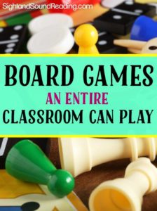 Board Games for the Classroom - Great list of educational board games you can play with an entire classroom. 