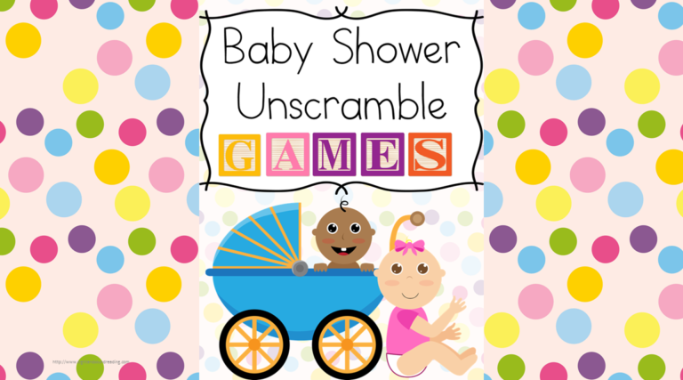 Baby Shower Unscramble Games