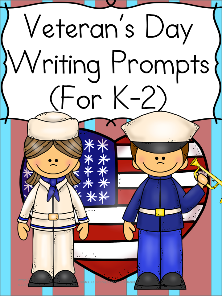 veterans-day-writing-prompts-01 Veteran's Day Writing Prompts: Have your students thinking and writing about Veteran's Day using these cute writing prompts modified to work with kindergarten through 2nd grade.