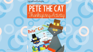 Pete the Cat Thanksgiving Activity: Cute craft inspired by the Pete the Cat books to help teach about the first Thanksgiving.