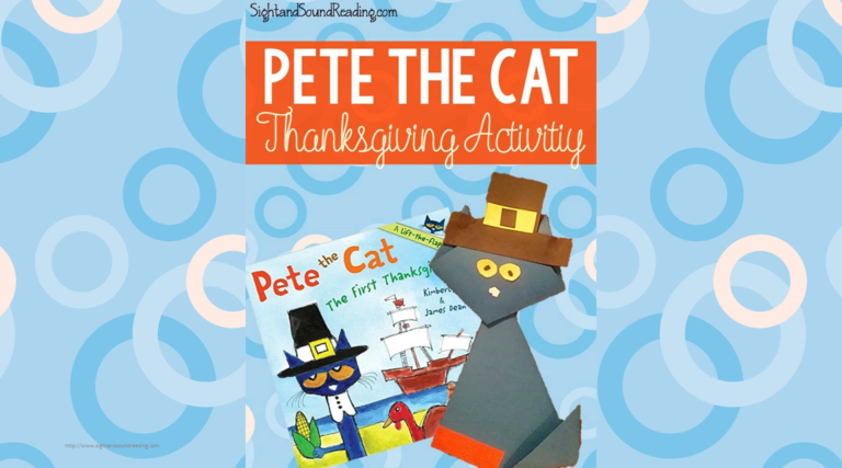 Pete Cat Thanksgiving Activity