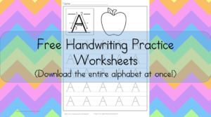 Printable Handwriting Pages: Free printable handwriting pages to help your students with handwriting. Download the entire alphabet at one time!