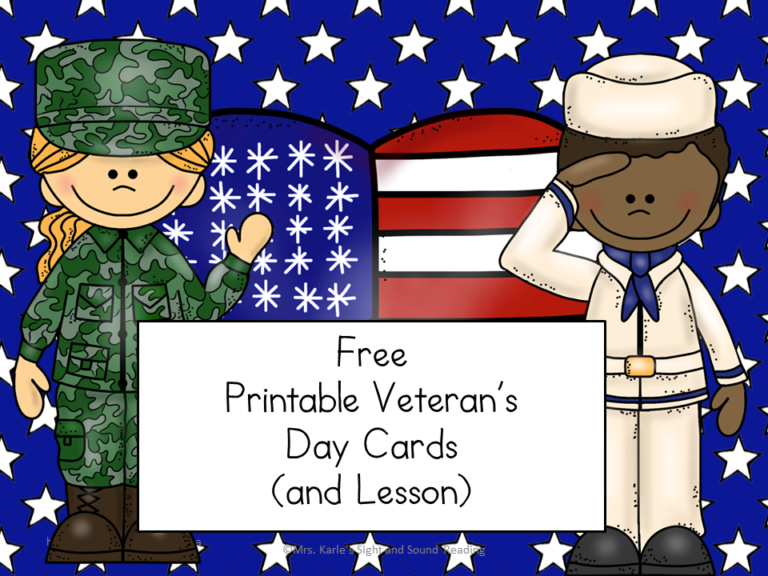 Printable Veteran’s Day Cards