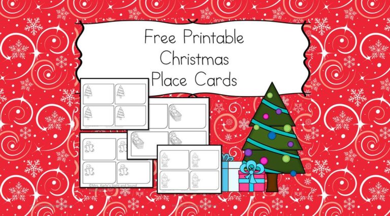 Free Printable Christmas Place Cards