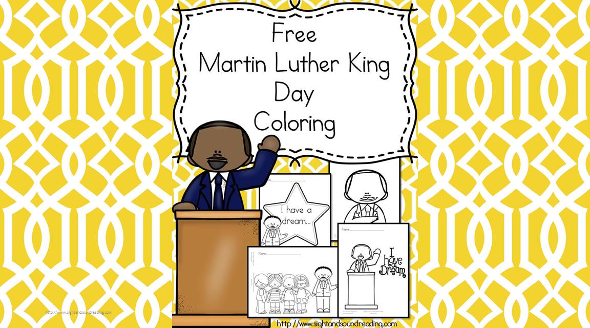 Martin Luther King Day Coloring for Preschool/Kindergarten