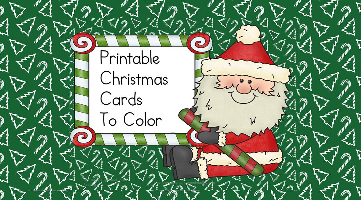 Printable Christmas Cards to Color - Fun Craft for Kids