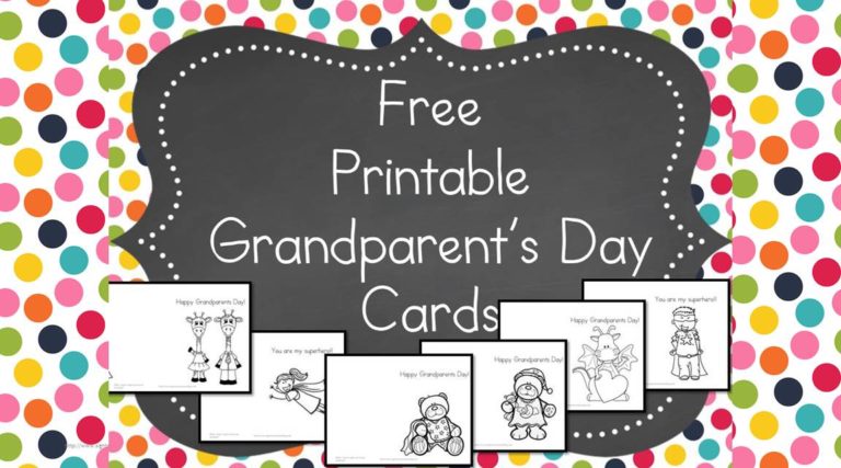Printable Grandparents Day Cards