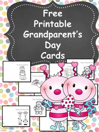 Printable Grandparents Day Cards -Don't forget Grandma and Grandpa! Here are some free printable grandparent's day cards!