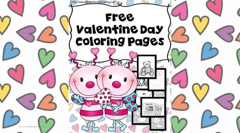 Printable Valentine Coloring Book Pictures