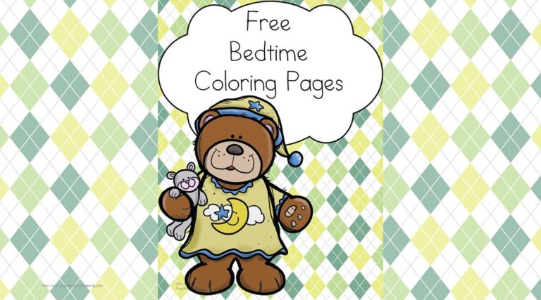 Bedtime Coloring Pages