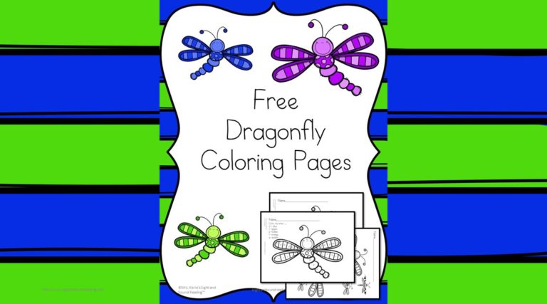 Dragonfly Coloring Pages