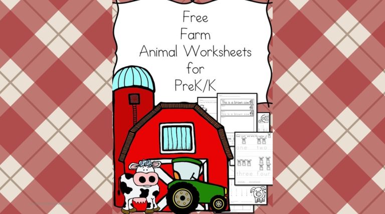 Farm Animals Worksheets for Kids