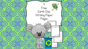Free Earth Day Writing Paper for preschool, kindergarten and beyond. 4 different free pages for you to enjoy with your students to help make writing fun.
