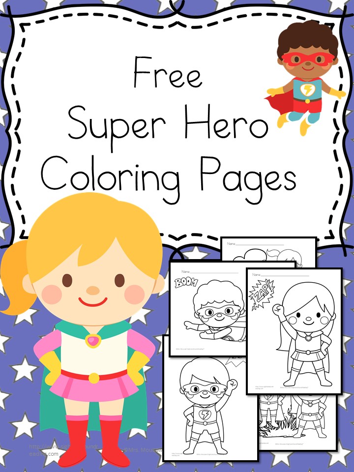 Superheroes Coloring Pages -