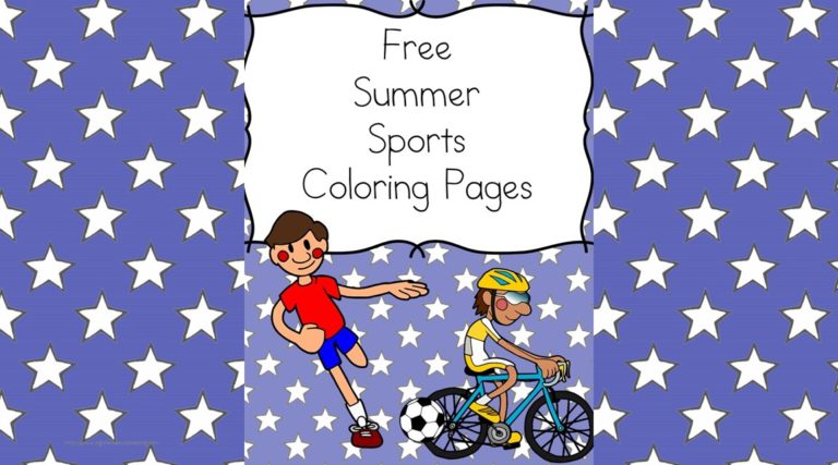 Summer Sports Coloring Pages