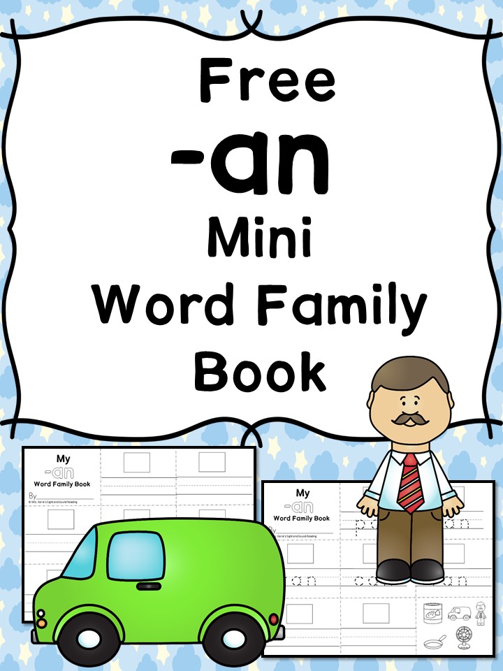 an cvc word family worksheets - Kindergarten Word Families