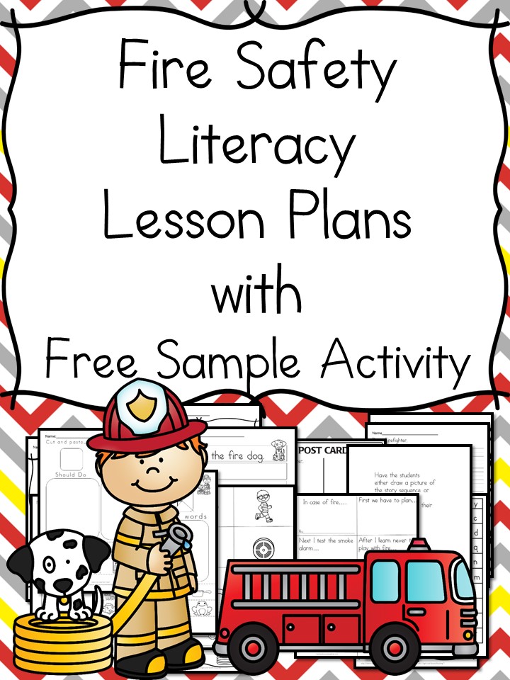 Fire Safety Picture Word Cards Prekinders