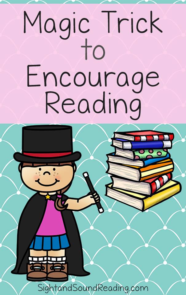 Magic Tricks that will help you encourage reading with any age student .