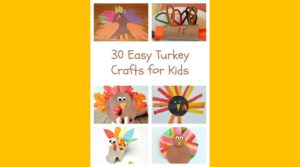 Turkey Craft for preschoolers, kindergartners and beyond! Easy, fun and cute Turkey crafts for kids!