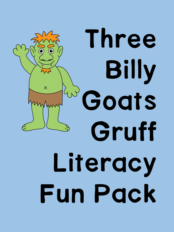 Three Billy Goats Gruff Activity Pack for Preschool/Kindergarten