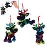 Magic Color Scratch Reindeer Christmas Ornaments (24 Pcs) - Crafts for Kids & Ornament Crafts