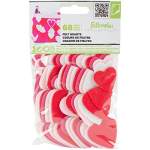 New Image Group Stick it Felt Shapes, Hearts, 68 pieces