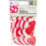 New Image Group Stick it Felt Shapes, Hearts, 68 pieces