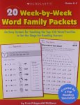 20 Week-by-Week Word Family Packets: An Easy System for Teaching the Top 120 Word Families to Set the Stage for Reading Success (Teaching Resources)