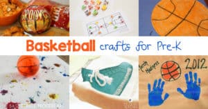Today I would like to share some ideas of basketball crafts for Preschoolers. You can use the crafts for display, watching the basketball games companion, and just for fun.