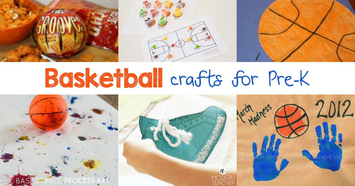 25 Basketball Crafts for Preschoolers to make learning fun!