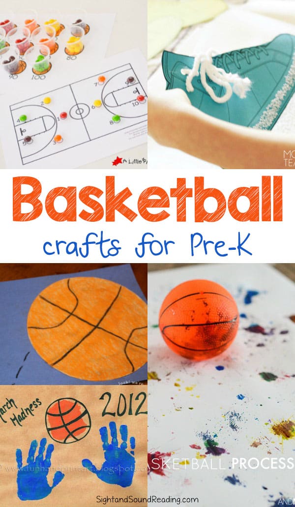 We love both playing and watching the games. Today I would like to share some ideas of basketball crafts for Preschoolers. You can use the crafts for display, watching the basketball games companion, and just for fun. 