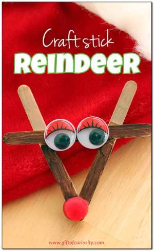 Craft Stick Reindeer