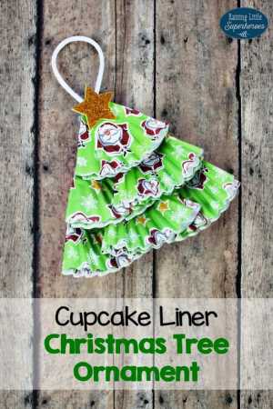 Cupcake Liner Tree Ornament