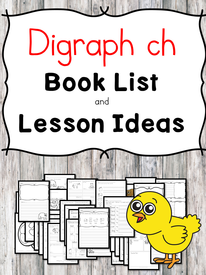Teaching the digraph ch? Include some books include digraph ch sound. Here is the digraph Ch book list to teach the digraph ch sound.