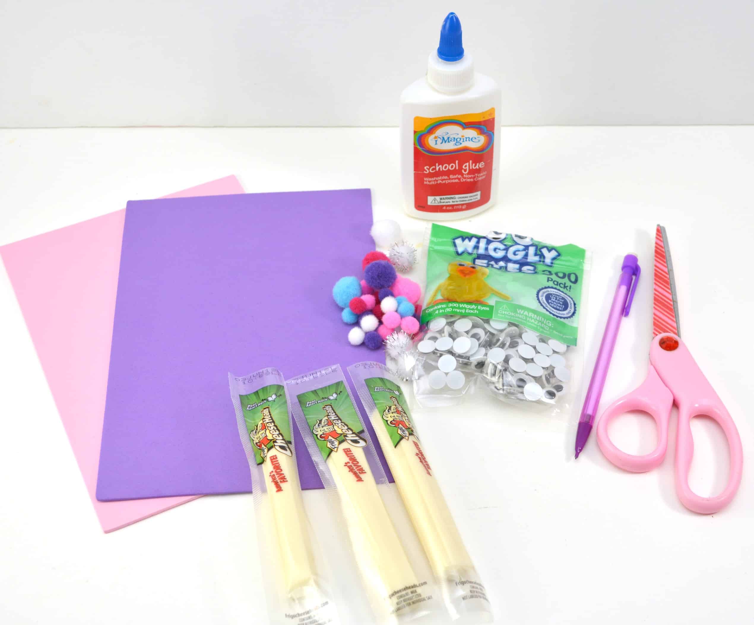 Easter is identical with bunnies and eggs. Today I would like to share Easter Bunny Cheese sticks for your little people's craft activities.