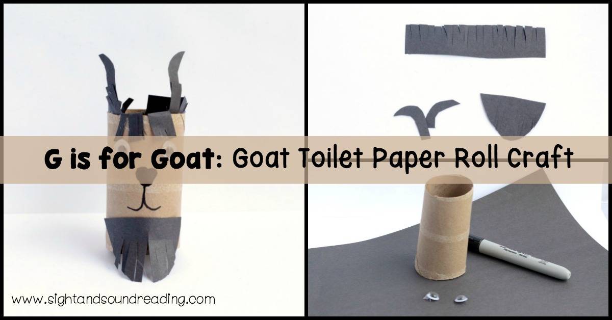 Letter G Craft - Teach the hard G sound with a Goat!