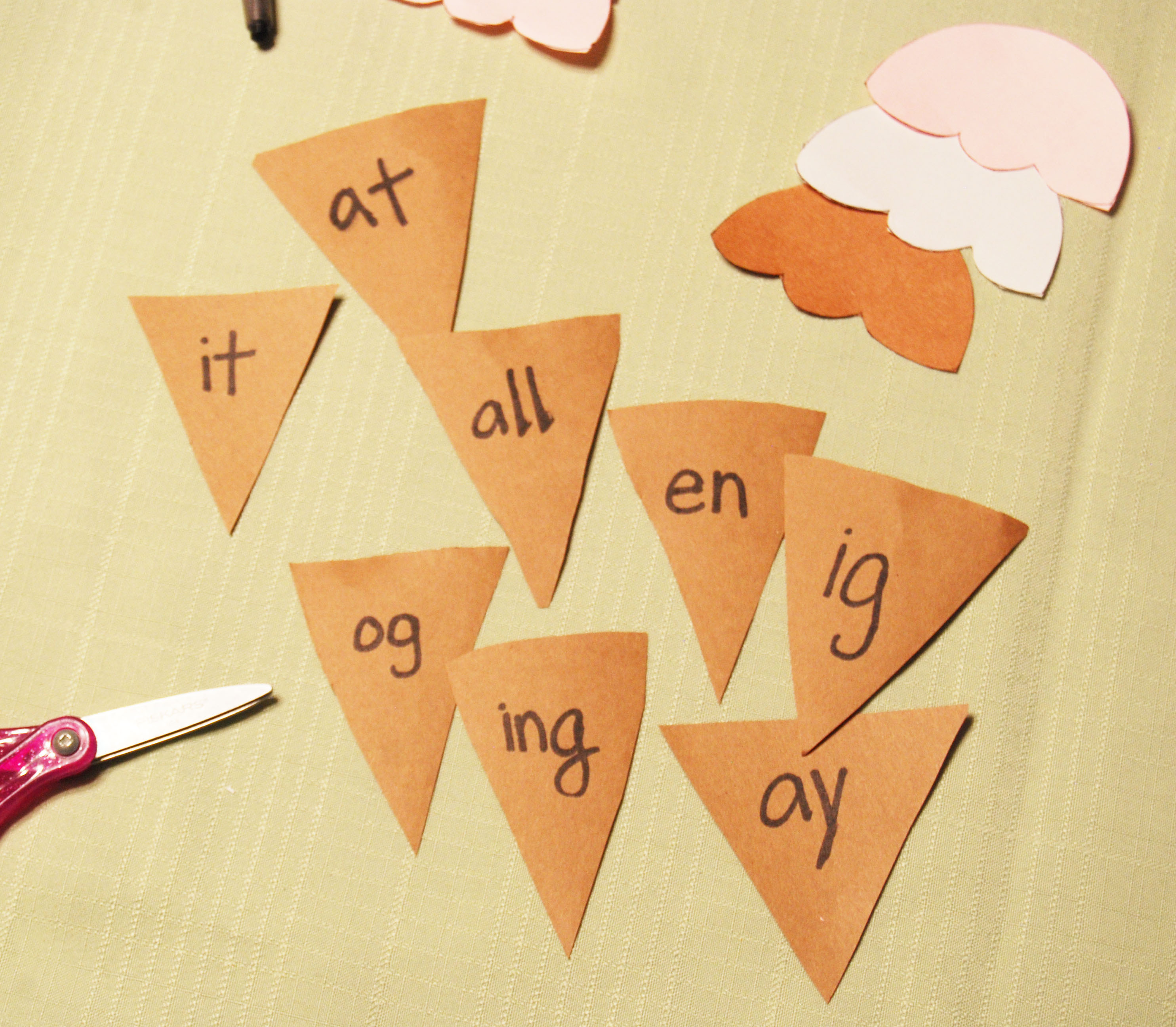 Summer is a perfect time for ice cream. It is great for kids to do Ice Cream Word Family Craft to help them in literacy, dealing with the word family.