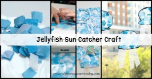 If your kids are tired of being coped up in the classroom, brighten their day with these adorable jellyfish sun catcher craft!