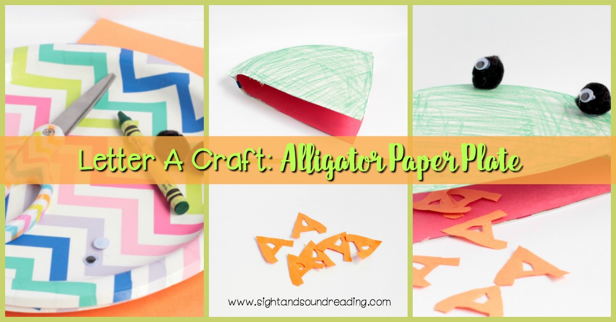 Letter A Craft Alligator Paper Plate FB This super simple and fun Letter A Craft is for alligator paper plate. It will help children remember the sound for letter A.