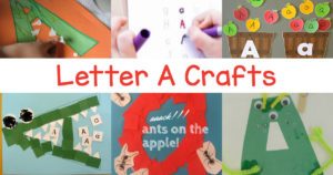 Letter A Crafts for preschool or kindergarten - Fun, easy and educational!