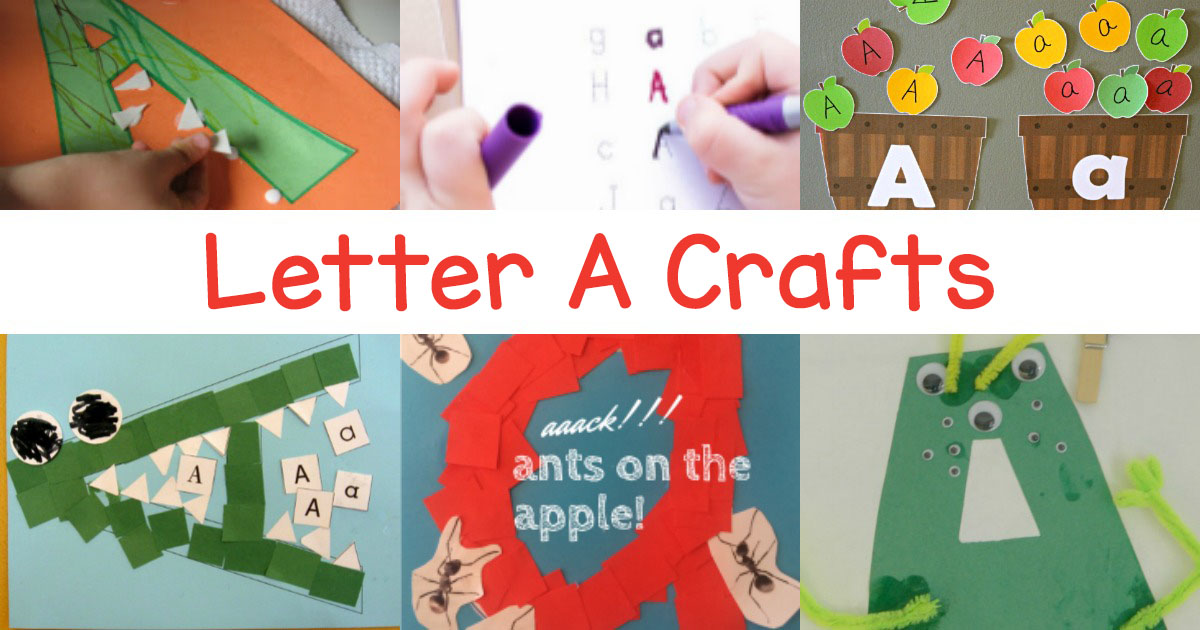 Letter A Crafts for preschool or kindergarten - Fun, easy and educational!