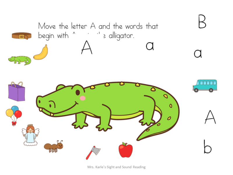 Beginning Sound Distance Learning Activity