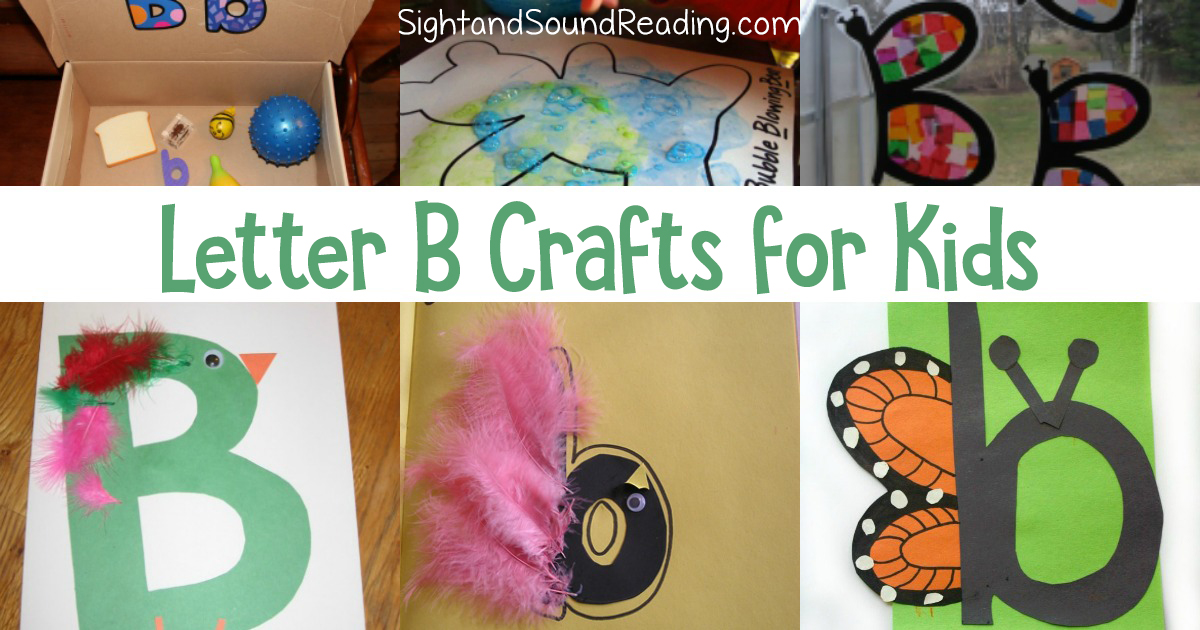Letter B Crafts for preschool or kindergarten - Fun, easy and educational!