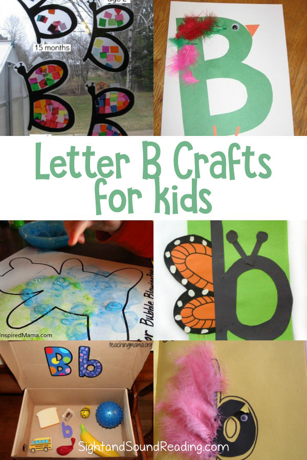 Letter B Crafts for preschool or kindergarten - Fun, easy and educational!