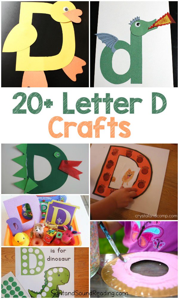 Letter D Crafts for preschool or kindergarten - Fun, easy and educational!