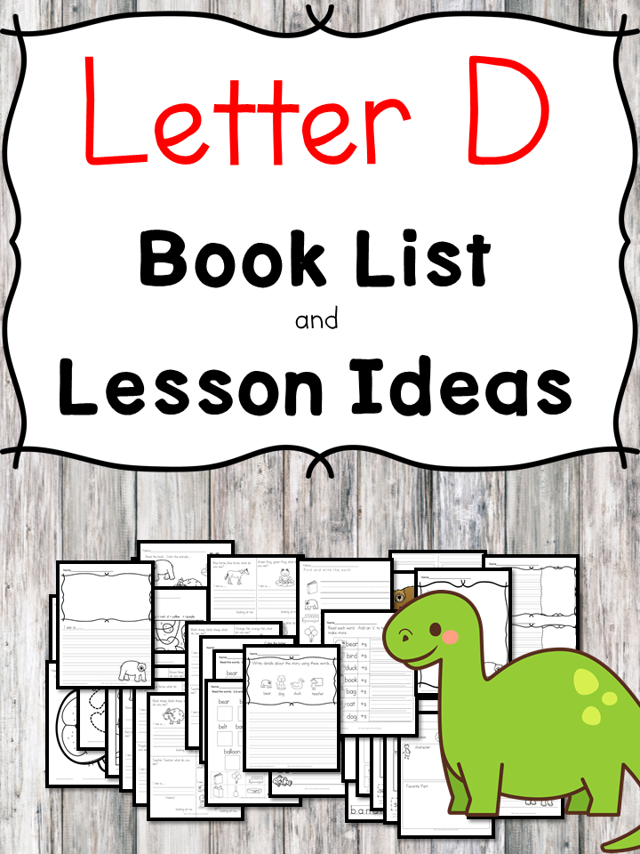 Teaching the letter D? Include some books include letter D sound. Here is the Letter D book list to teach the letter D sound.