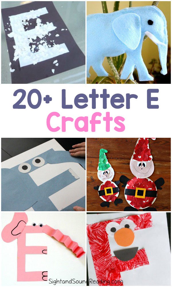 Letter E Crafts for preschool or kindergarten - Fun, easy and educational!