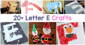 Letter E Crafts for preschool and Kindergarten